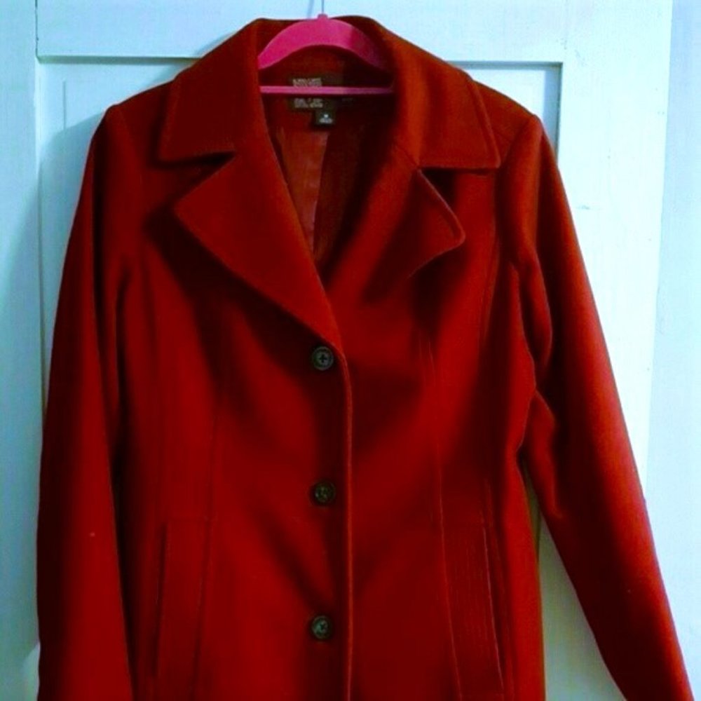 Anne Klein Winter Coat - Wine RED